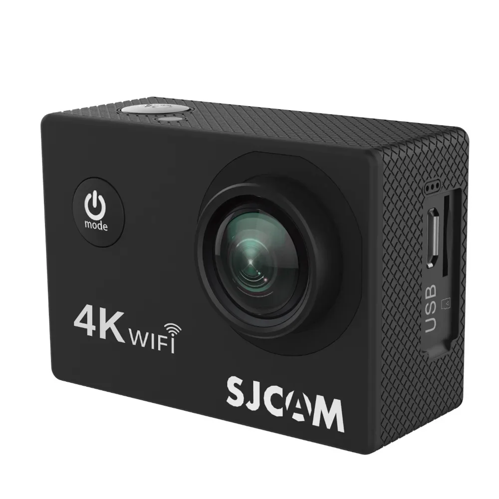 SJCAM Pro 4K WiFi Action Cam, 16MP Photos, 2.0" Touchscreen, 90Min Battery, Burst Mode, Waterproof Adventure Camera