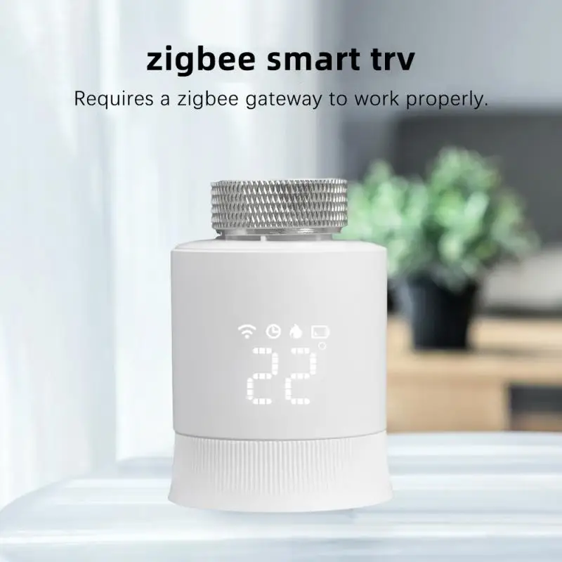 Tuya ZigBee Smart TRV Radiator Actuator Valve Smart Programmable Thermostat Temperature Heater Voice Control Alexa Google Home