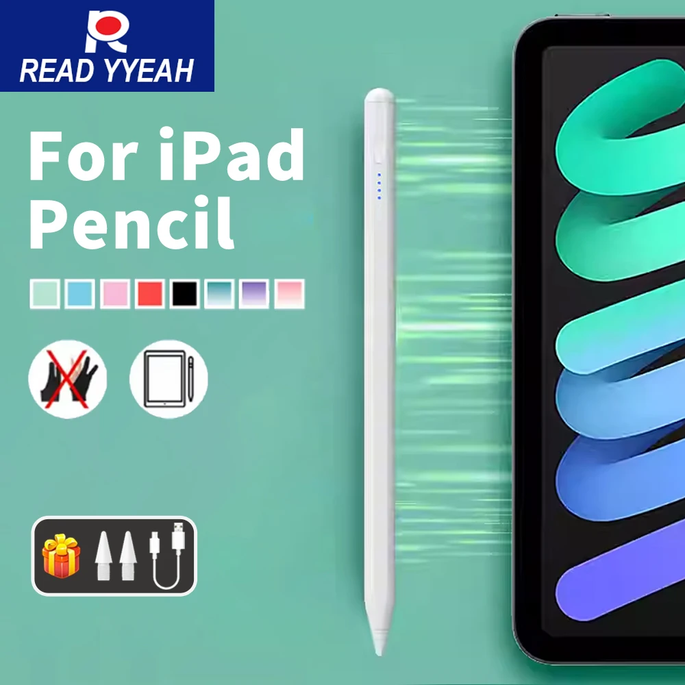 

New Stylus Pen For Apple Pencil Palm Rejection Power Display iPad A16 10 Air 5 4 Pro11th 12.9 M2 M3 M4 Mini 7 6 iPad Accessories