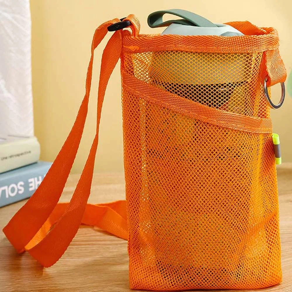 

Вместительная сетчатая сумка-ведро через плечо, флуоресцентная, прозрачная, с вырезами, в стиле «Допамин», портативная, из полиэстера