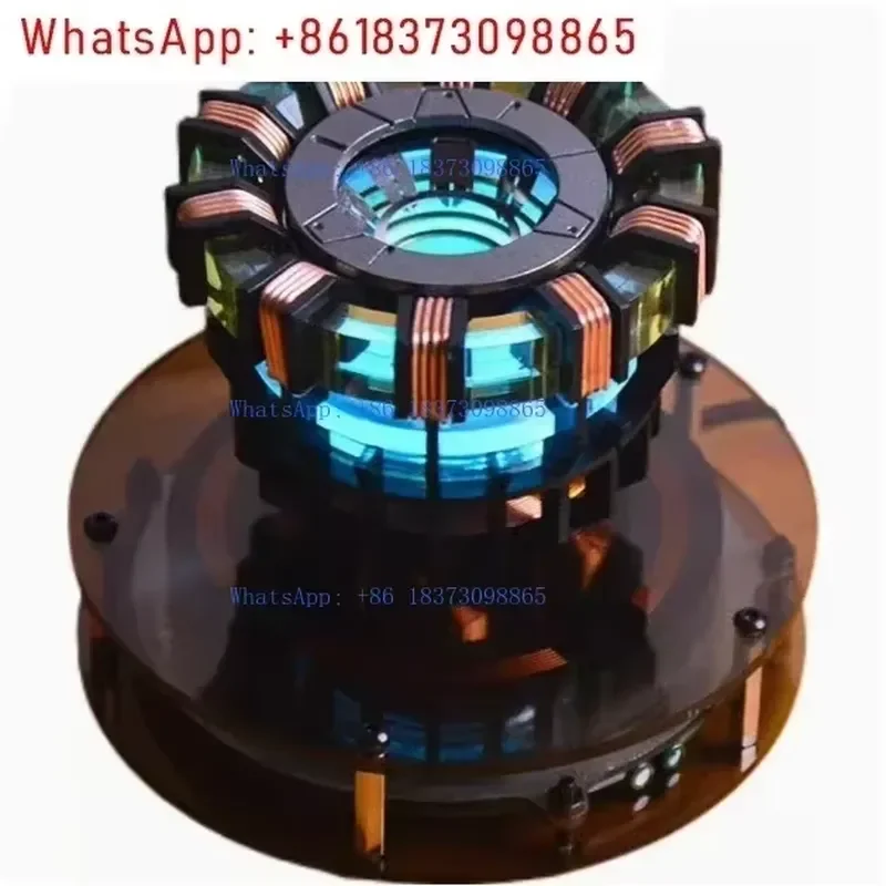 Maglev Iron Man Reactor Handmade Creative Black Tech Decoration Office Desktop Male Birthday Gift