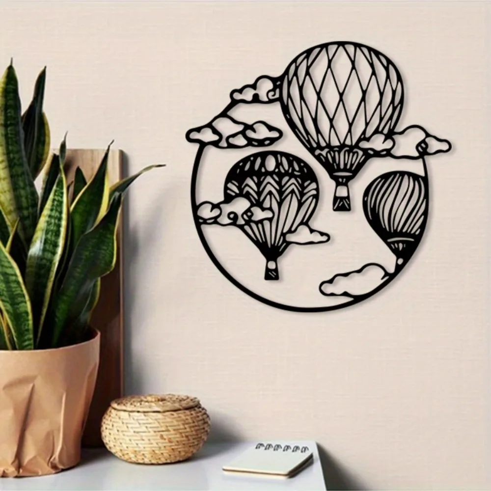 Weatherproof Hot Air Balloon Wall Decor Ideal Gift for Travel Lovers & Home Decoration Fans