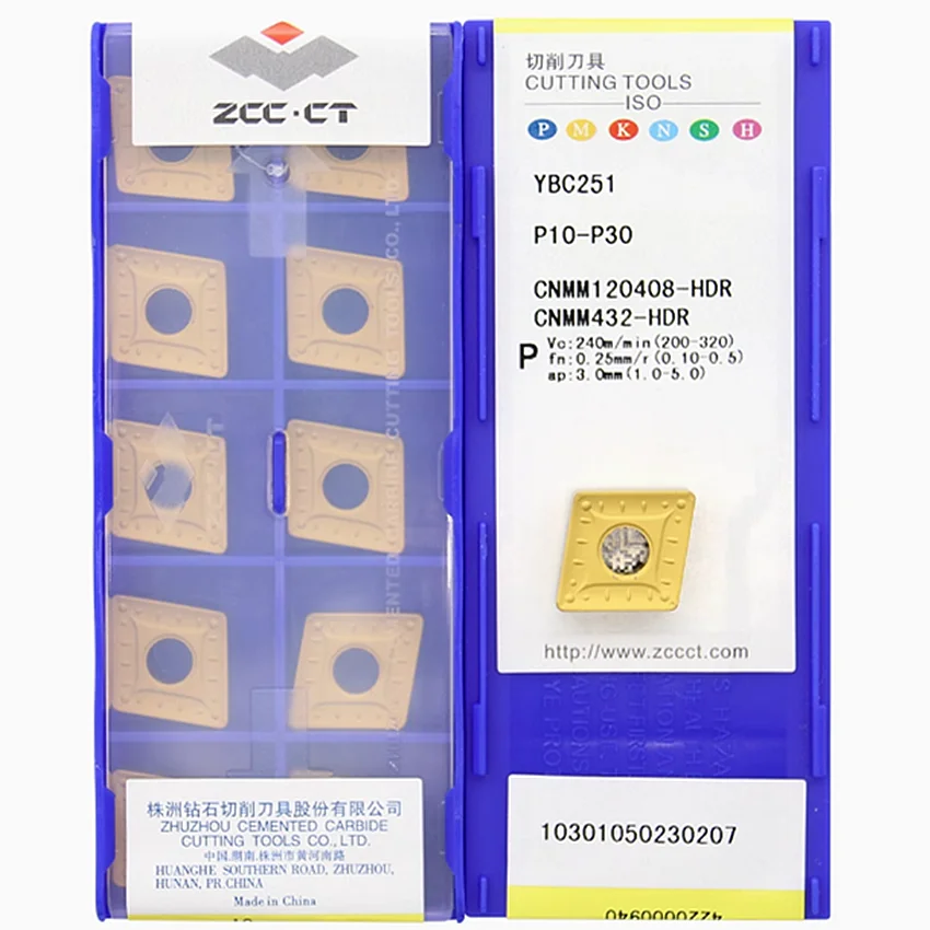 

CNMM120408-HDR YBC251/CNMM120408-HDR YBC252/CNMM120408-HDR YBC351/CNMM120408-HDR YBC152 ZCC.CT carbide turning inserts 10pcs/box