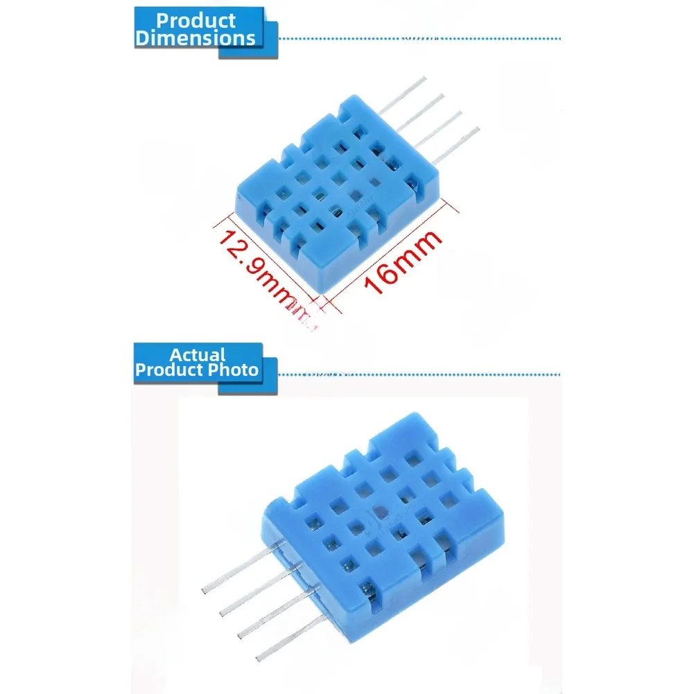 Temperature Humidity Sensor Module Digital Single Wire Sensor Fast Response Low For Power Pre-Calibrated For HVAC For Weather
