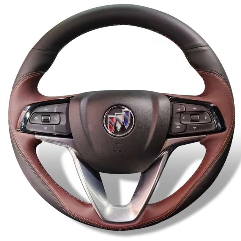 For Buick Enclave Envision PLUS Regional S Excelle GT LaCrosse DIY Private Custom Leather Hand Sewn Steering Wheel Cover