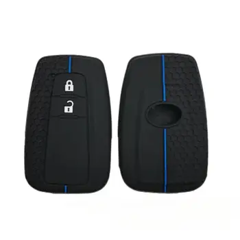 Pouzdro na klíče od auta z pravé kůže, kryt na klíče, taška na klíče pro Toyota Crown Hilux Prius Camry Corolla CHR C-HR RAV4 Land Protect sada příslušenství 10 nejlepší prodej Kryt klíče od Toyoty Camry - №7