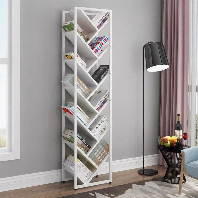 Tree bookshelf Floor shelf Living room does not take up space Children's creative bookshelf