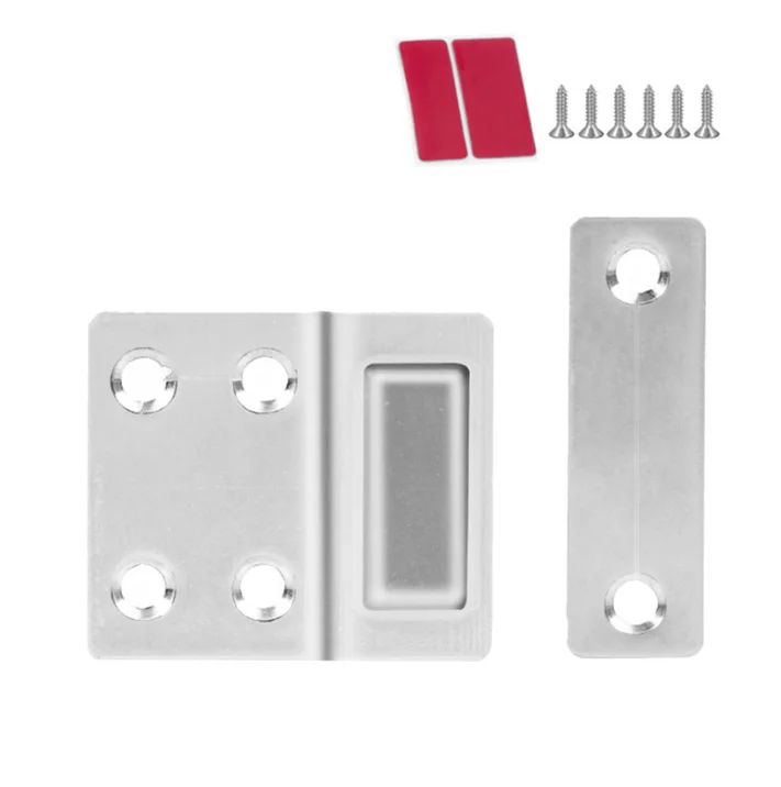 Magnetic Cabinet Catches Door Stops Magnet Invisible Soft-Catch Ultra-Thin Anti-Rust Door Magnet With Screw For Closet Cupboard