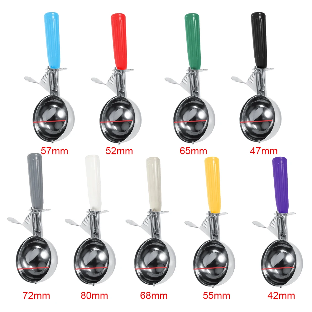 Ice Cream Scoops Stainless Steel Ice Cream Digger Fruit Mash Spoon Ice Cream Ball Maker Scoop Ice Cream Spoons Kitchen Tool