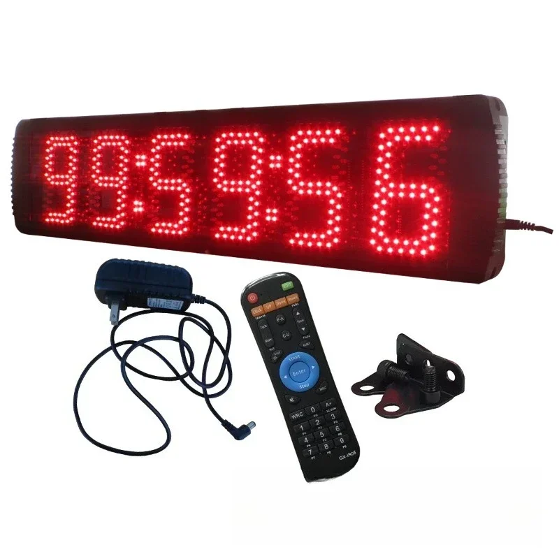 Running timer 5-inch 6-digit sports clock sports training code watch