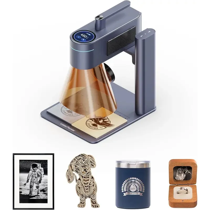 

Лазерный гравер LaserPecker LP4 с двумя лазерами, портативный, 8K, скорость гравировки 240 000 мм/мин, автоматическое переключение ИК/диод для металла/дерева/акрила 2026