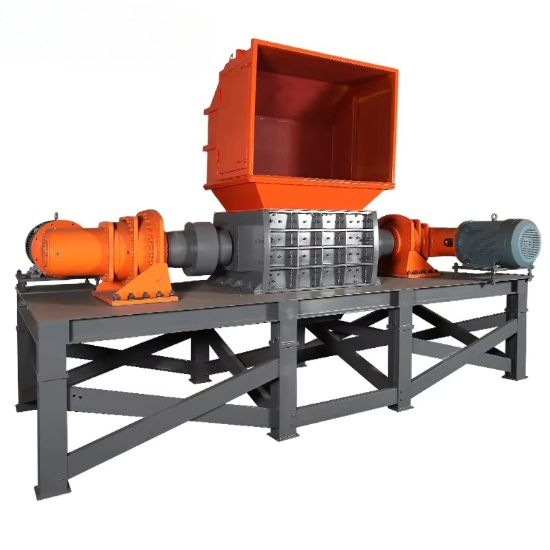High Torque Single Shaft Plastic Lump Pipe Profile Shredder Machine with Hardened Blades for Recycling Center Factory Use