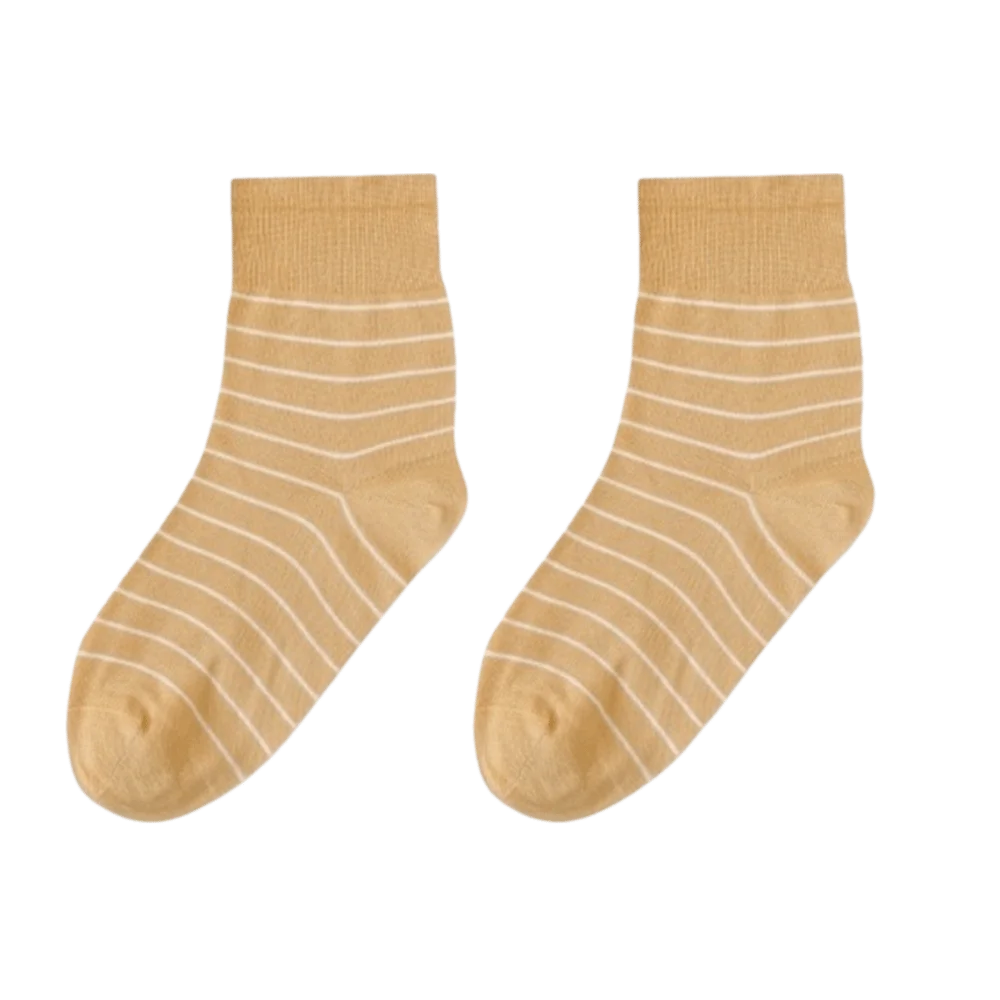 Comfort Fit Cotton Sleep Socks Loose Cuff No Tight Mid Calf Socks Breathable Soft Knit Nursing Socks Maternity Use