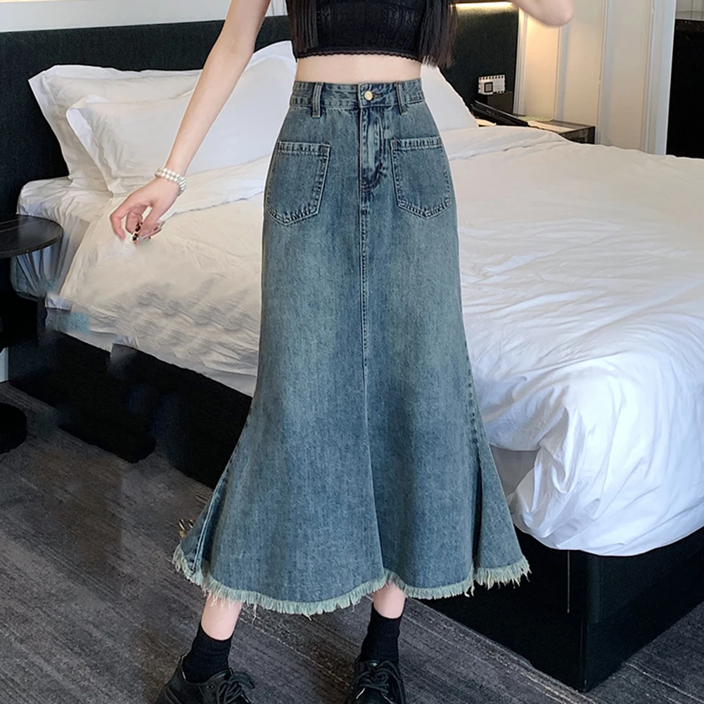 

Casual A Line Skirt Retro High Waist Skirt Spring Summer Autumn Skirt Club Outfit Daily Wear Skirt Spring Summer Skirt Boho M