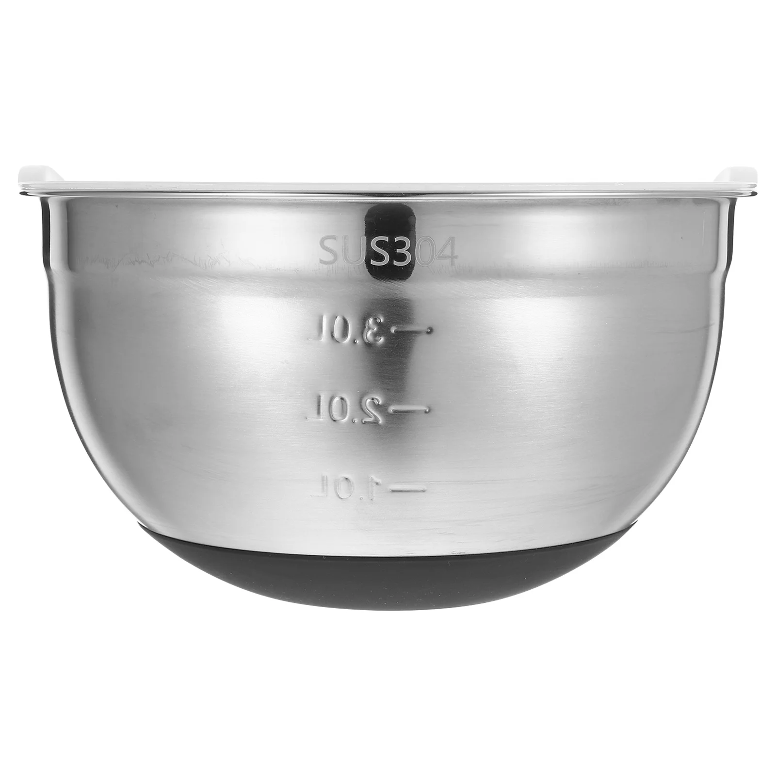 

1Pcs Premium Stainless Steel Mixing Bowl with Silicone Lid and Non-Slip Base Multi-Use Kitchen Bowl for Salad Rice Dessert