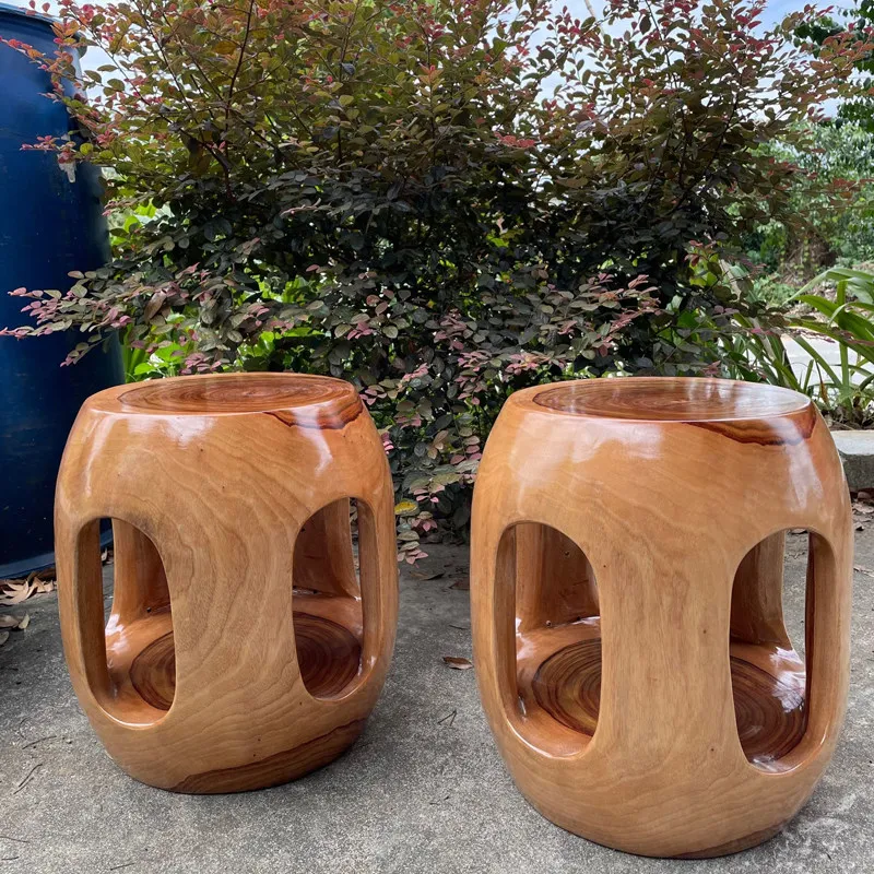 

Camphor Wood Tree Stool for Home Log Stump Seat for Guzheng Rustic Bar Stool for Tea Table Natural Makeup or Shoe Change Stools