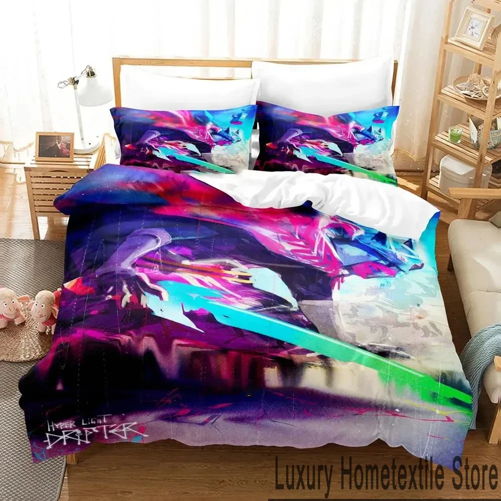 3D Print Hyper Light Drifter Bedding Set Duvet Cover Bed Set Quilt Cover Pillowcase Comforter king Queen Size Boys Adult Bedding