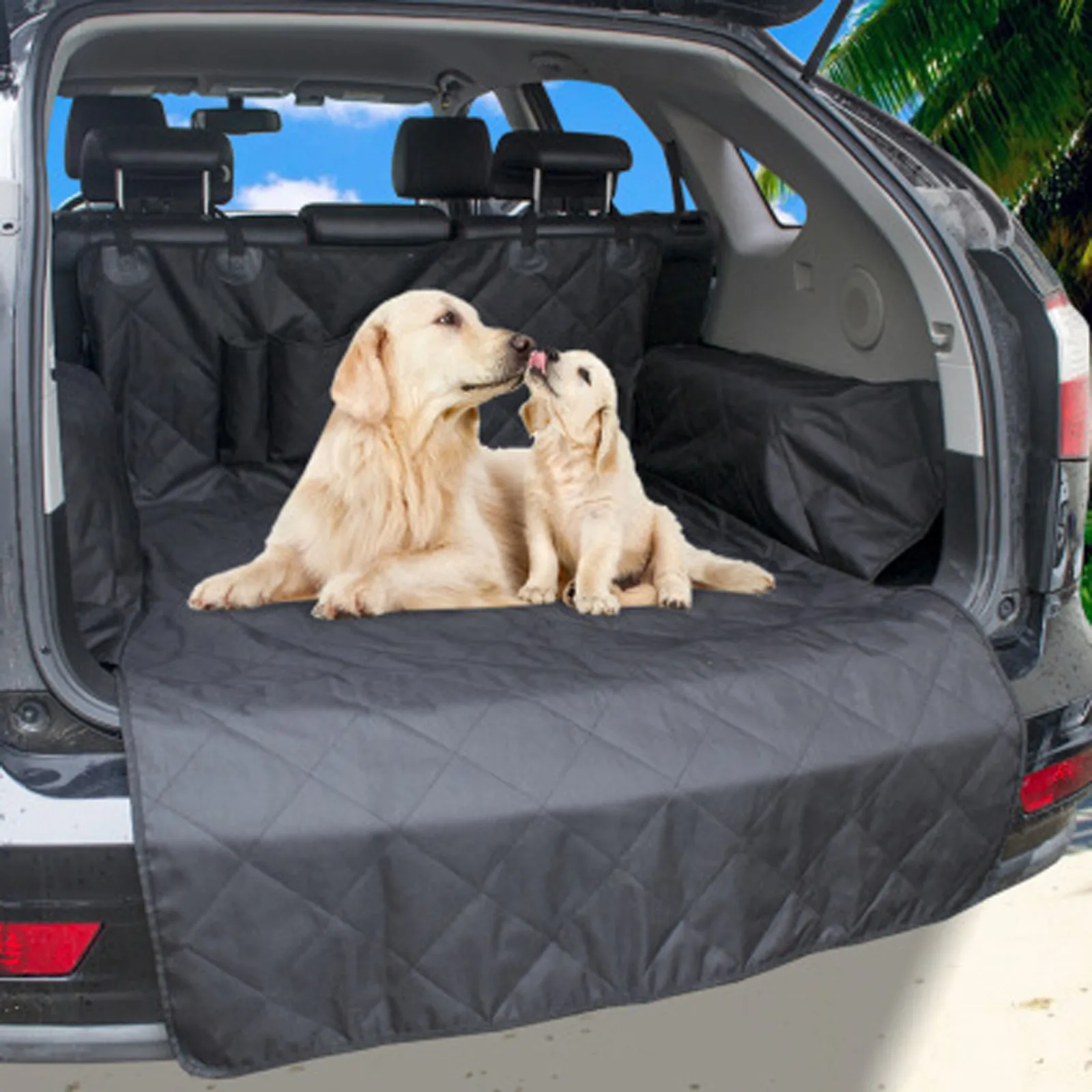 Quilted Mat Car Pets Travel Waterproof Liner Suv Trunk Accessory Car Rear Seat Trunk Dog Mat Waterproof Pet Protection 2026 T1