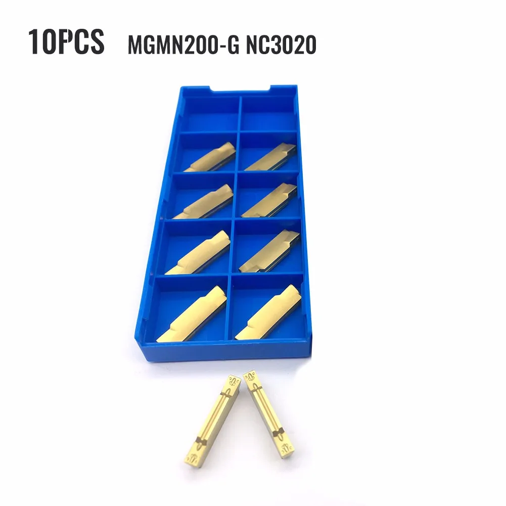 

Turning Grooving Inserts W/ Box NC3020 Parting Tools Practical Quality Tool Kit 10PCS Carbide Inserts Grooving