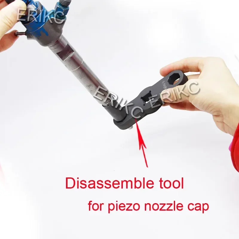 ERIKC 8 and 6 Angle Injector Nozzle Nut Remove Tool CR Injector NUT TIGHTENING Disassemble Removal Steel for Pizeo Siemens