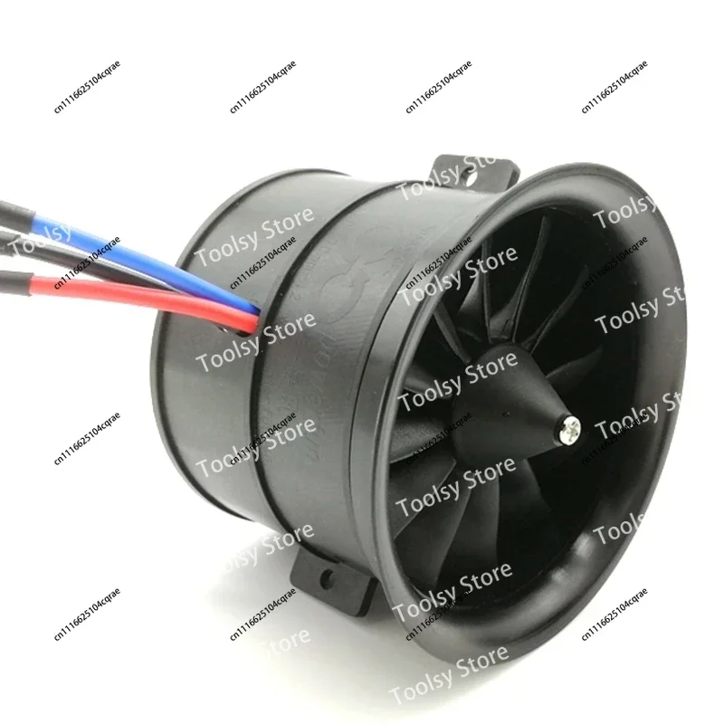 Sale POWERFUN 70mm 12 Blades Ducted Fan EDF Unit with 4S 3400KV Brushless Motor for RC Airplane