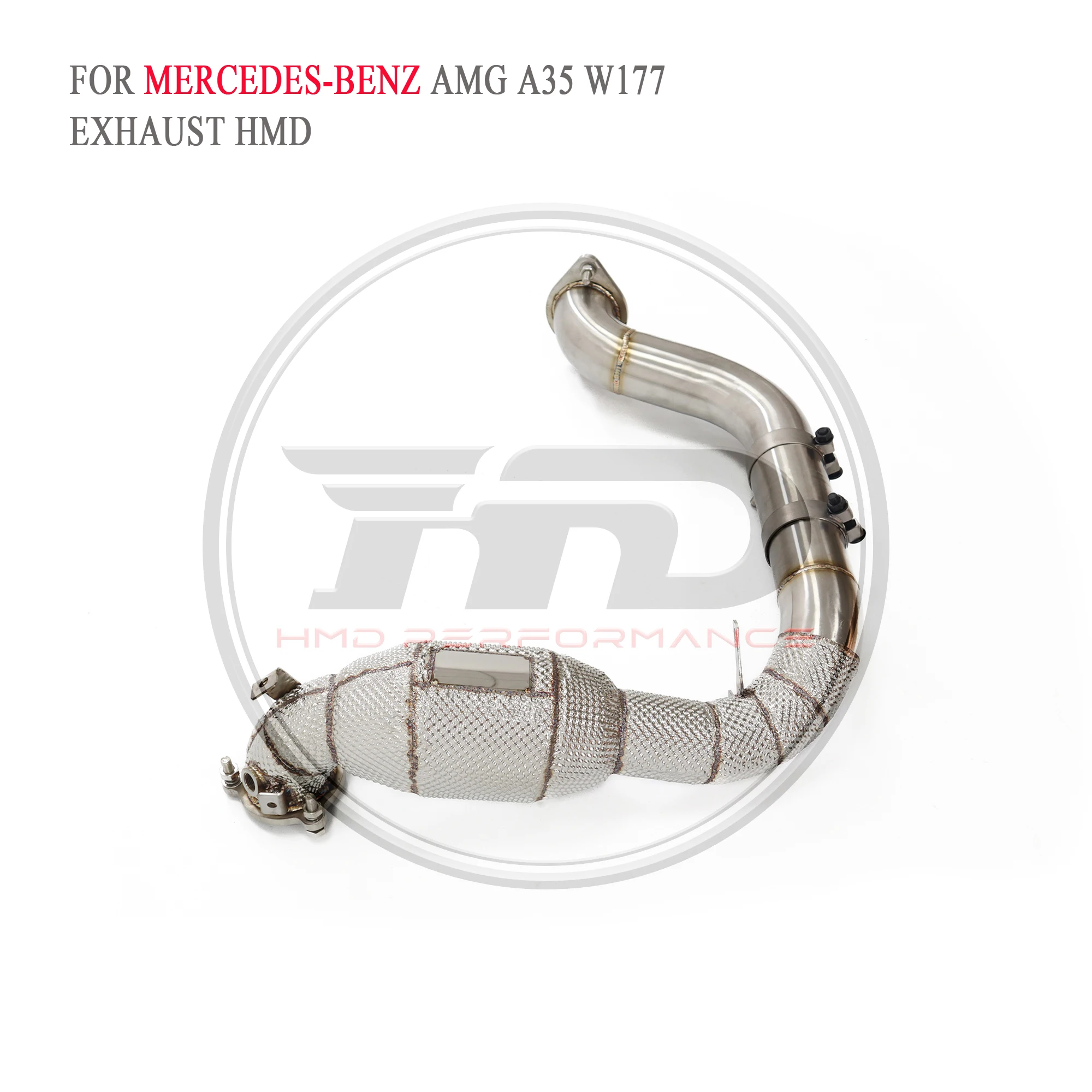 

HMD Downpipe for Mercedes Benz A35 AMG W177 Exhaust System High Flow Performance With Catalytic Header Car Accessories