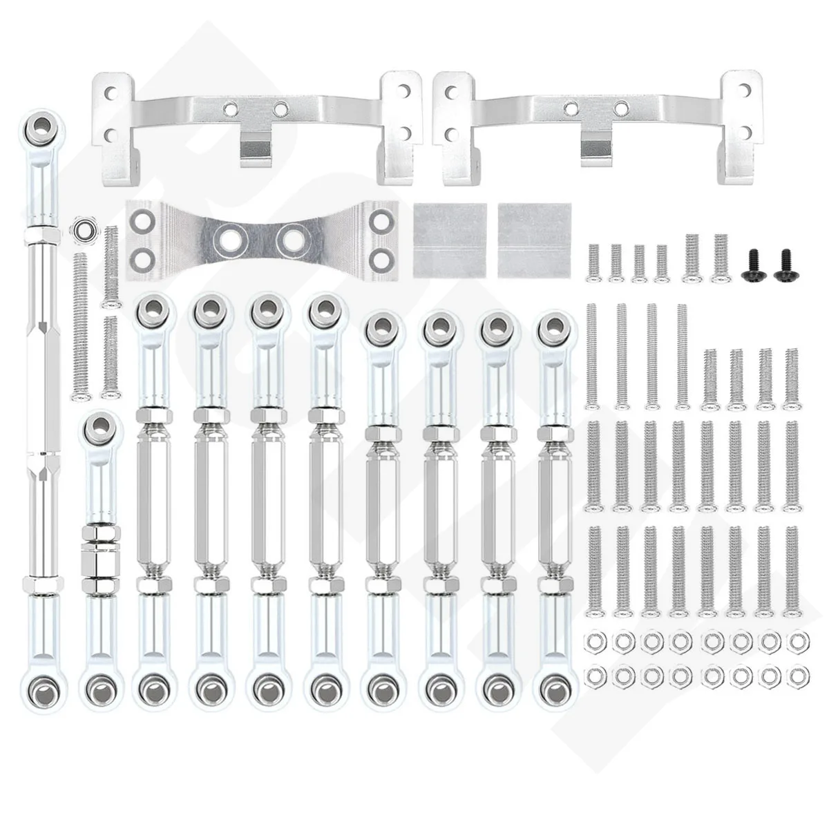 WPL 1/16 for RC Car C14 C24 Metal Steering Link Tie Rod Mount Shock Absorber Kit Upgrade Parts