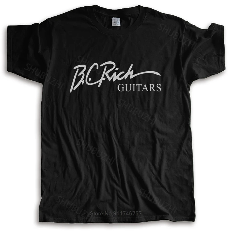 BC RICH GUITARS Black T-Shirt Cotton summer fashion t-shirt men cotton tops euro size boys gifts unisex teeshirt euro size