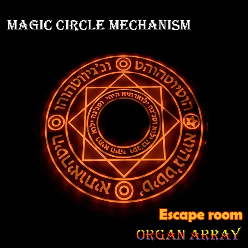 

Escape Room mechanism, Magic Disk, Hexagram mechanism, Magic Circle, secret room escape accessories, 25cm