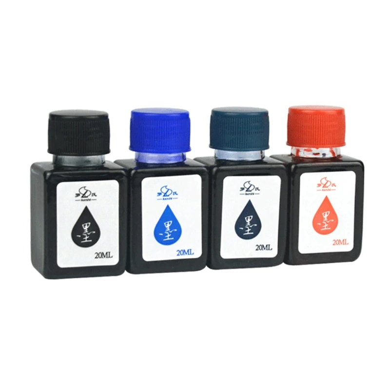 Dip Pen Ink Bottle Black/Blue/Dark Blue Ink Fountain Pen Calligraphy Pen Available for Students Writing Art Calligraphy