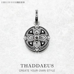 Pendant Black Asian Ornament Brand Fine Jewelry Europe Accessories 925 Sterling Silver Great Blessing Gift For Woman