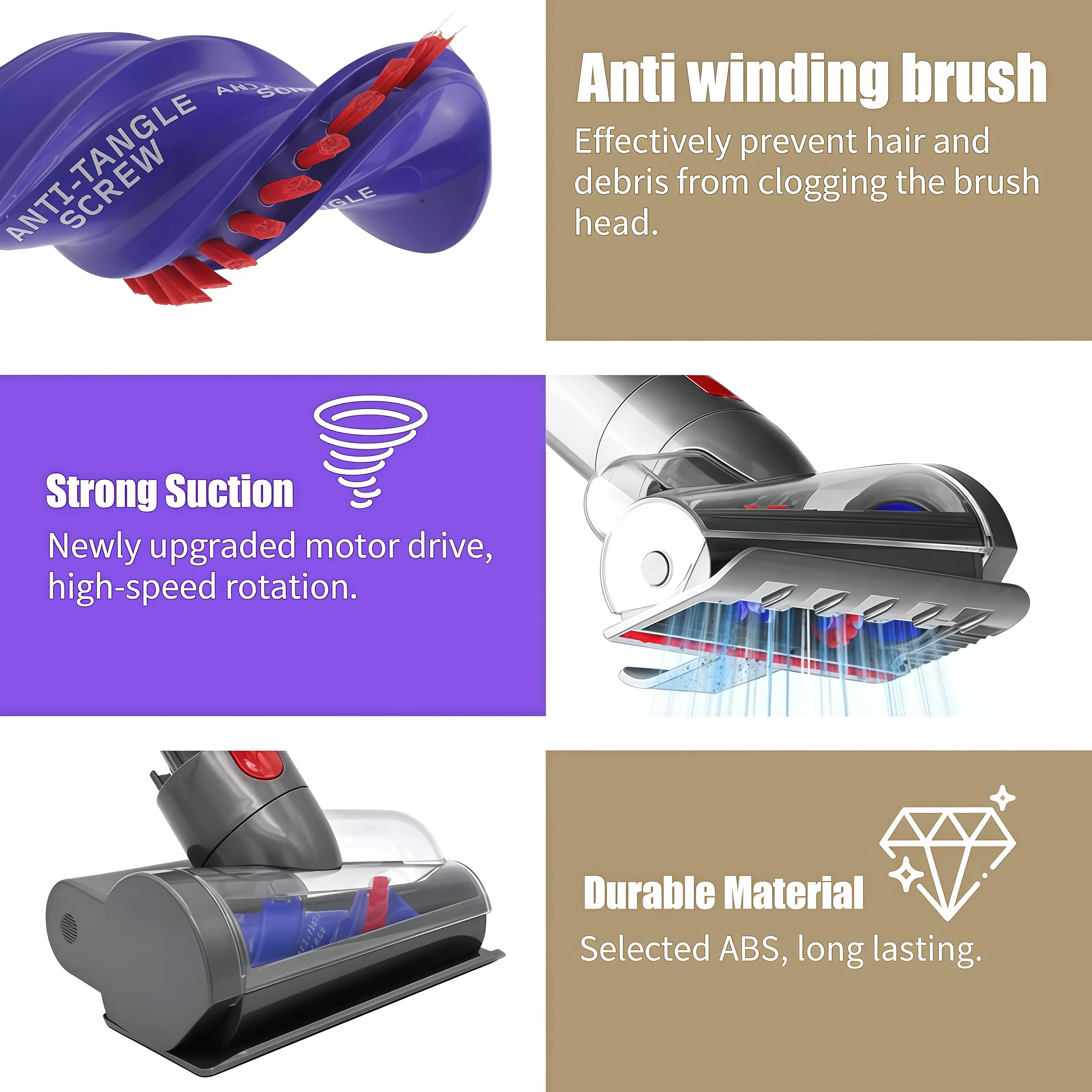 For Dyson V11 V15 SV14 SV17 SV15 SV22 SV28 Cordless Vacuum Attachment Brush Head Dust Mite Removal Brush HEPA Filter Dust Bin - view 3