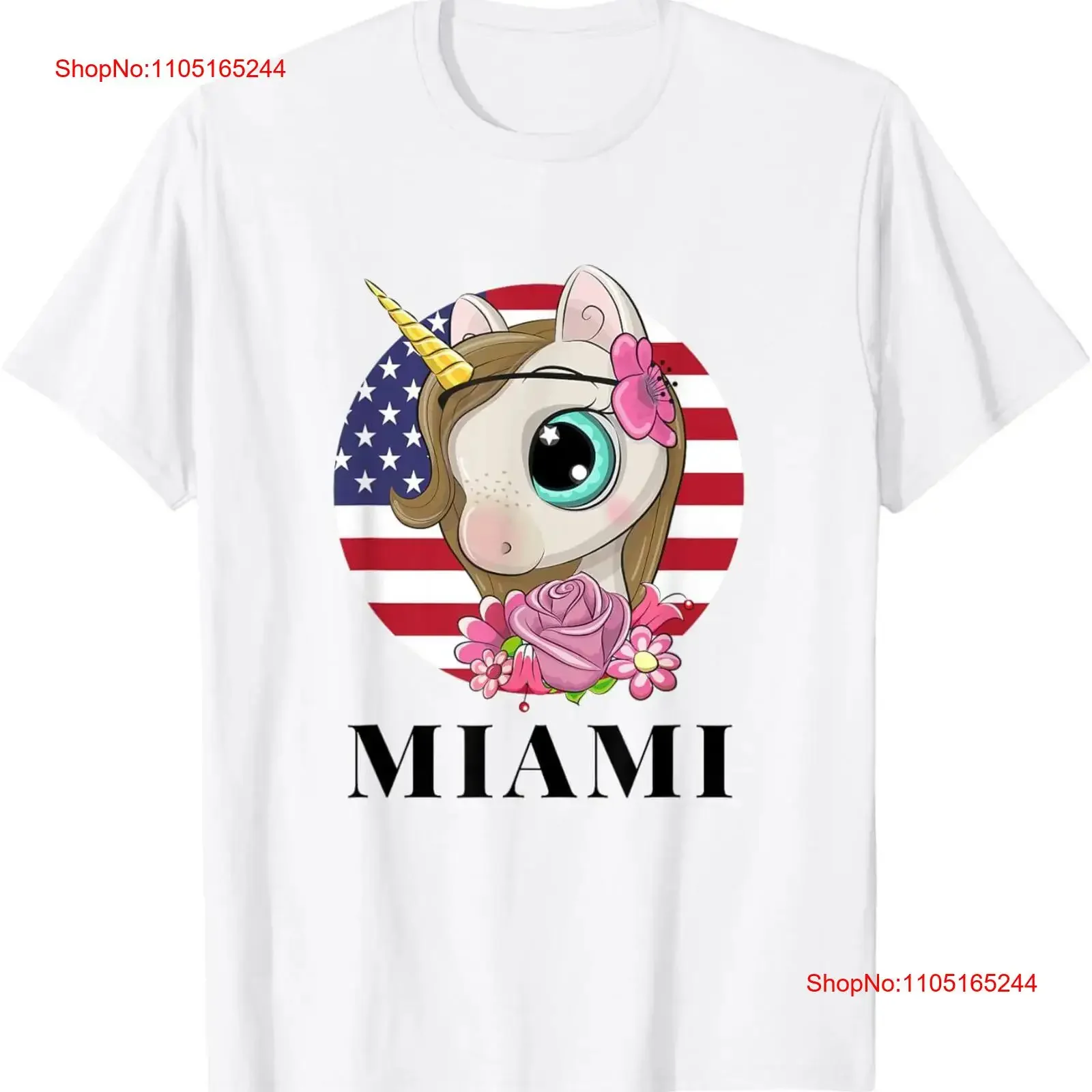 

Крутая иллюстрация Miami FL США Единорог Радужный отряд Футболка винтажная стираная дышащая удобная графическая модная универсальная футболка