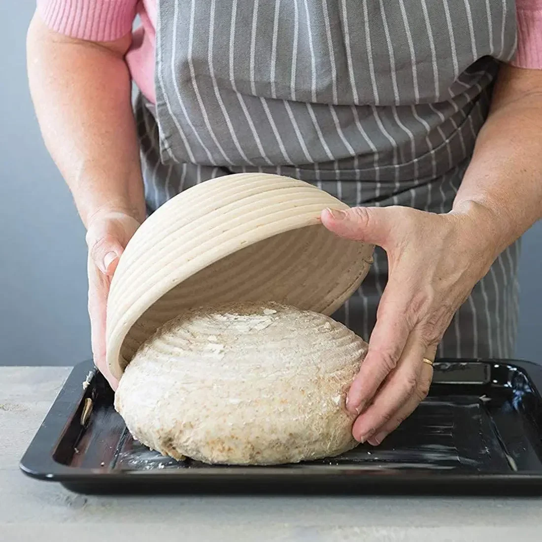 Natürliche Rattan Brot Proofing Korb Handgemachte Rattan Wicker Backen Schüssel Teig Gärung Sourdough Banneton Brot Korb