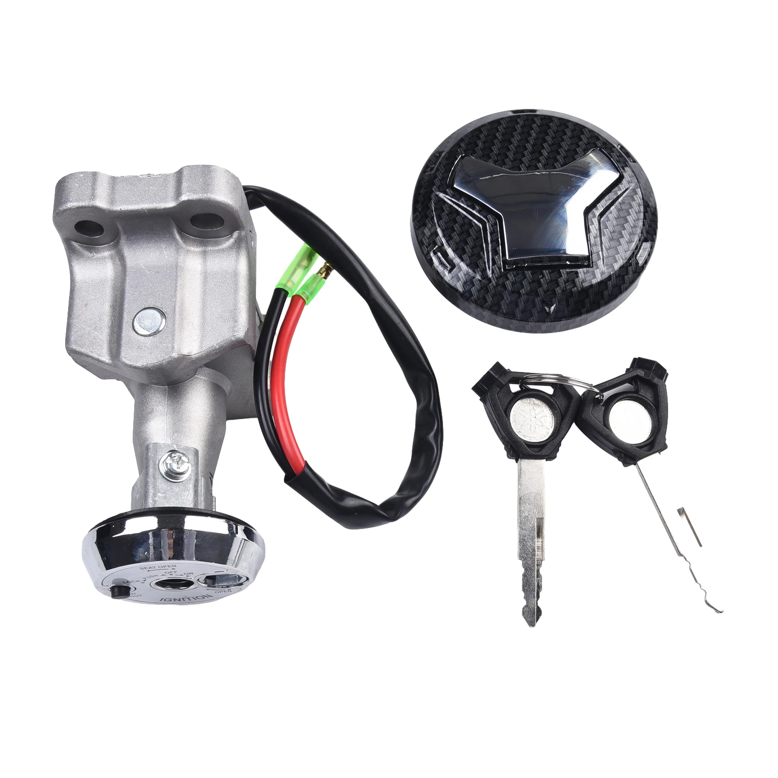 Brand New Main Switch Set Faucet Lock Whole Car 1pc Applicable To Fits For NMAX 155 Metal Plastic Silver Brand