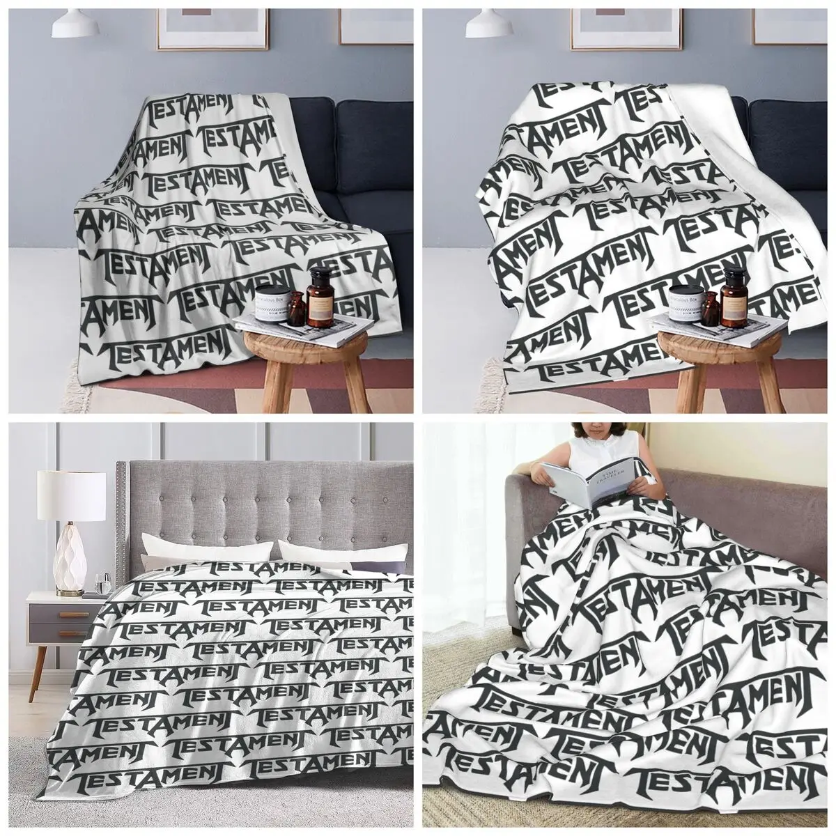 Testament Band Blankets Soft Warm Flannel Throw Blanket Bedding for Bed Travel Home Couch