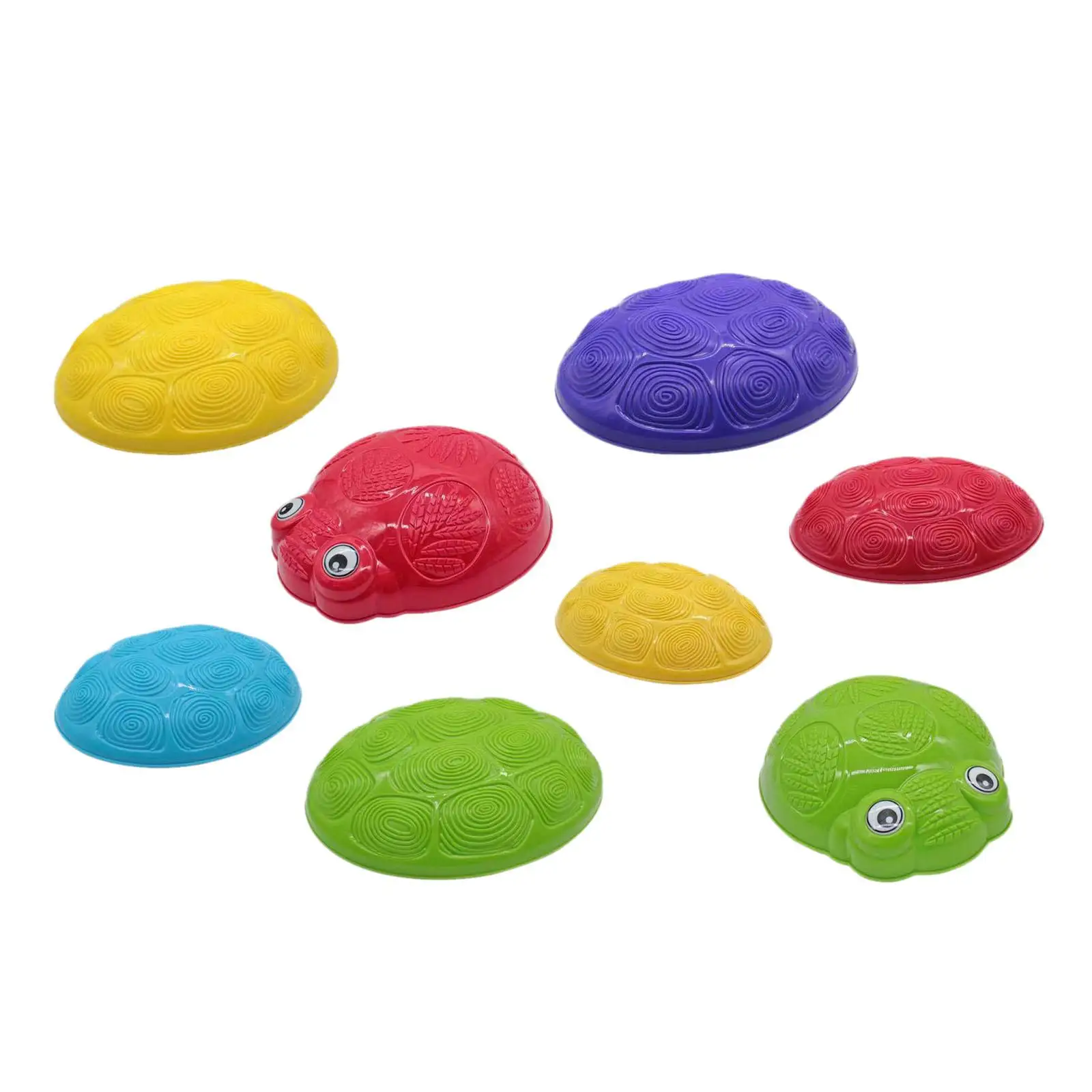 6 Pieces Balance Stepping stone Gross Motor Development Durable ,Turtle jump stone Play Equipment Obstacle Course for family