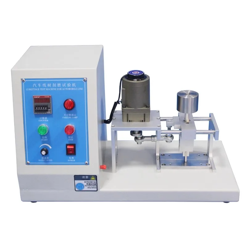 Scratchabrasion Tester for Automobile Wires Scratch-abrasion Tester for Electromechanical Wires and Cables on Insulation Surface