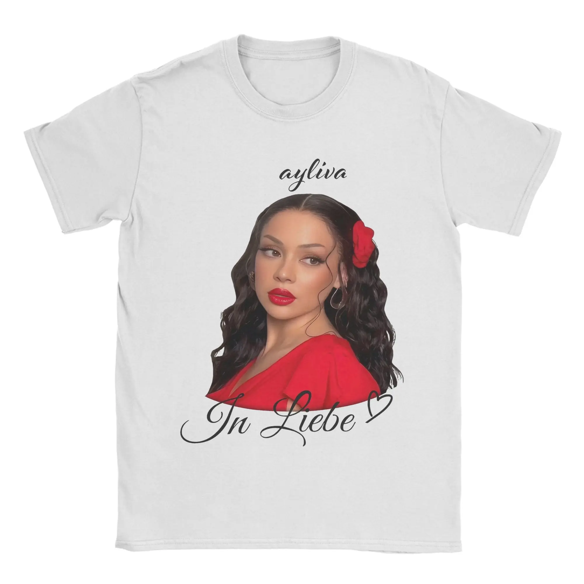 

Красная футболка Ayliva In Liebe, мужская хлопковая одежда, забавный круглый вырез с коротким рукавом