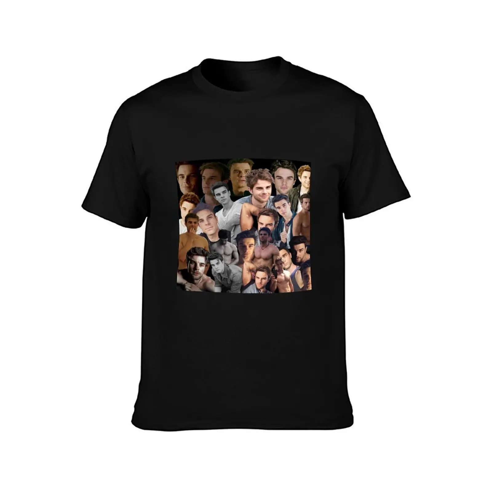 كول ميكايلسون صور كولاج تي شيرت تي شيرت قطن 100% رجل تي شيرت للرجال تي شيرت غير رسمي