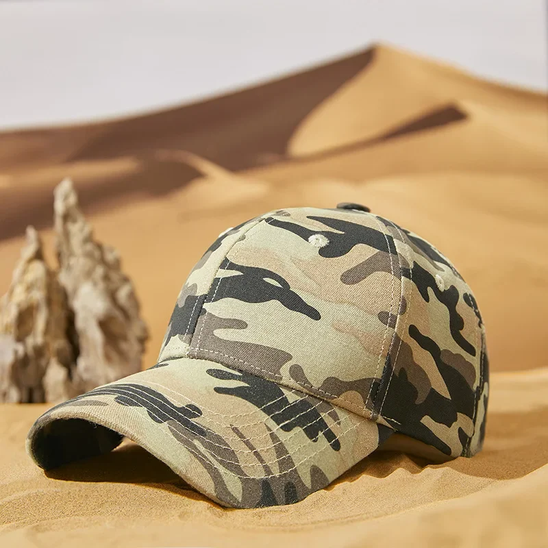 High Quality Desert Camouflage Baseball Cap Men Women Outdoor Sports Hat Tactical CS Cotton Casquette Homme