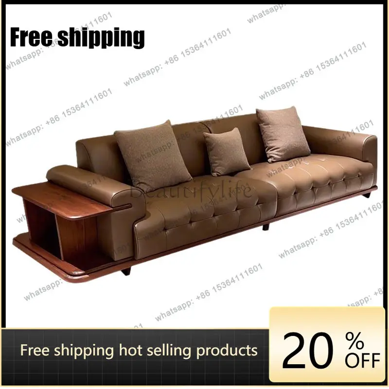 PJ  Italian Oversized Living Room Sofas Brown Puff Nordic Japanese Living Room Sofas