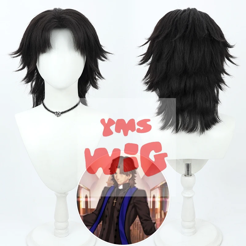 Anime Fate/Grand Order FGO Grigori Efimovich Rasputin Cosplay Wig Heat Resistance Fibre Wig