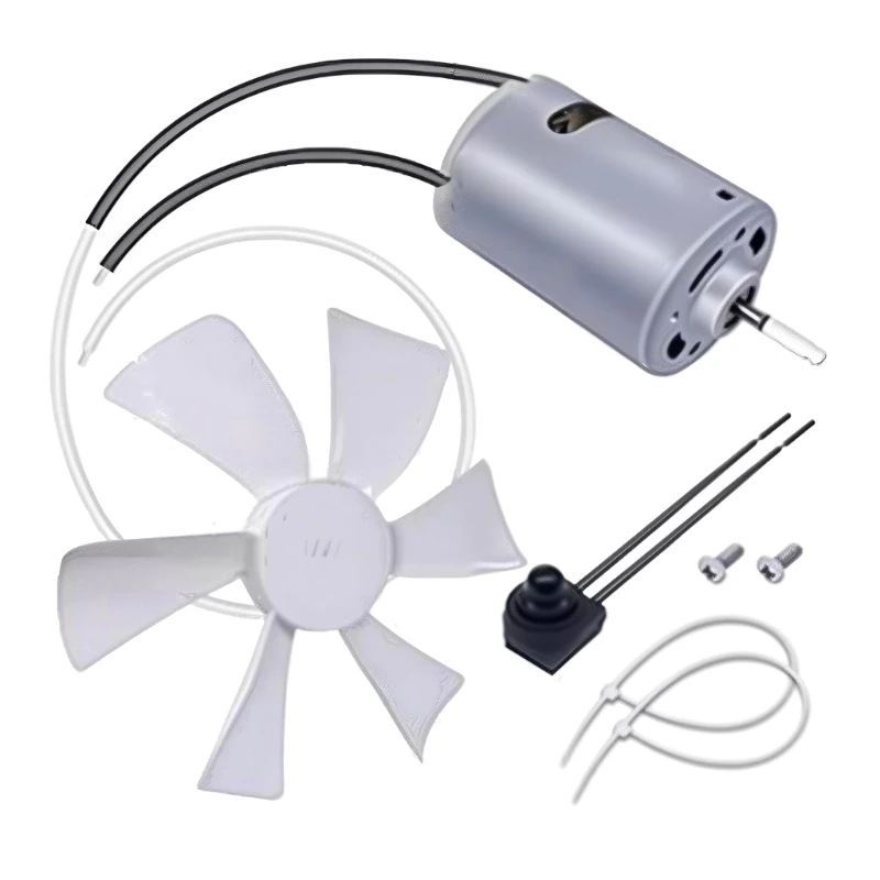 A2UC Motorhome Vent Fan Service with White Blade, Motor and Control Hardware