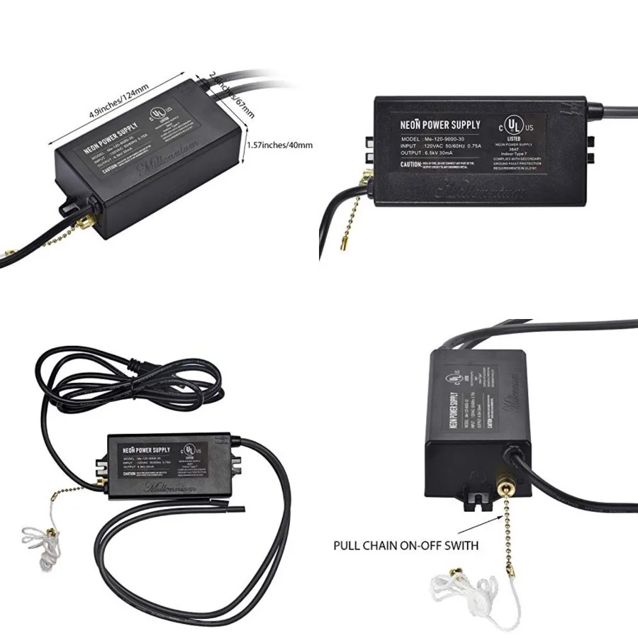 UL 6.5KV Neon Sign Transformer for Neon Signs Light Power Supply 120V AC 50/60HZ