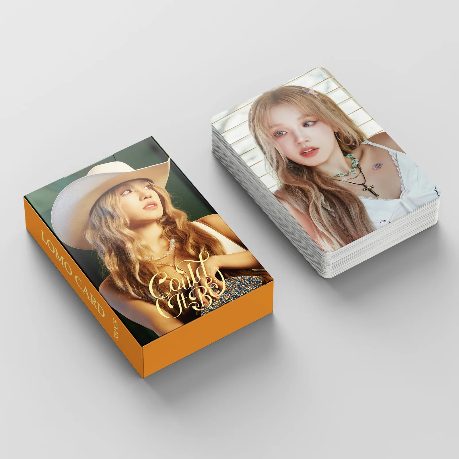 Kpop gidle LOMO การ์ดชิ้น/เซ็ต, การ์ดรูปภาพเดี่ยว Yuqi สำหรับอัลบั้มใหม่การ์ดรูปภาพพิมพ์ลาย