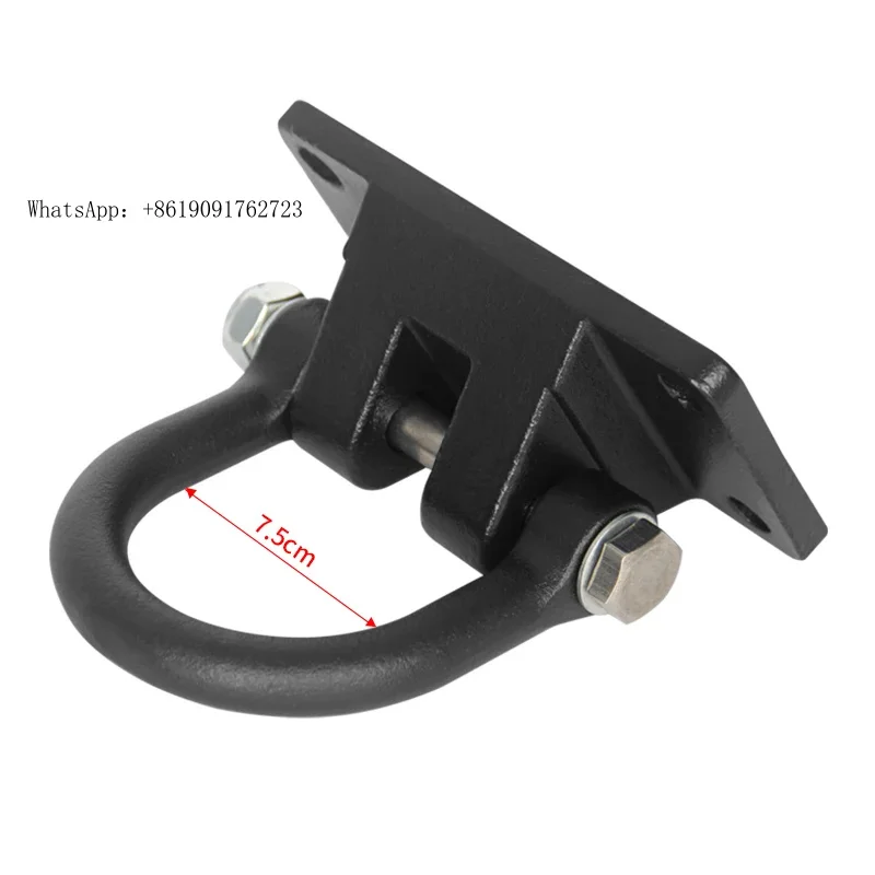 

ZAIQU Heavy Duty Steel Black Mounted Rear Tow Hook Shackle Fits for SUV JL/JK Rescue Trailer Hitch Parts & Car Accessories