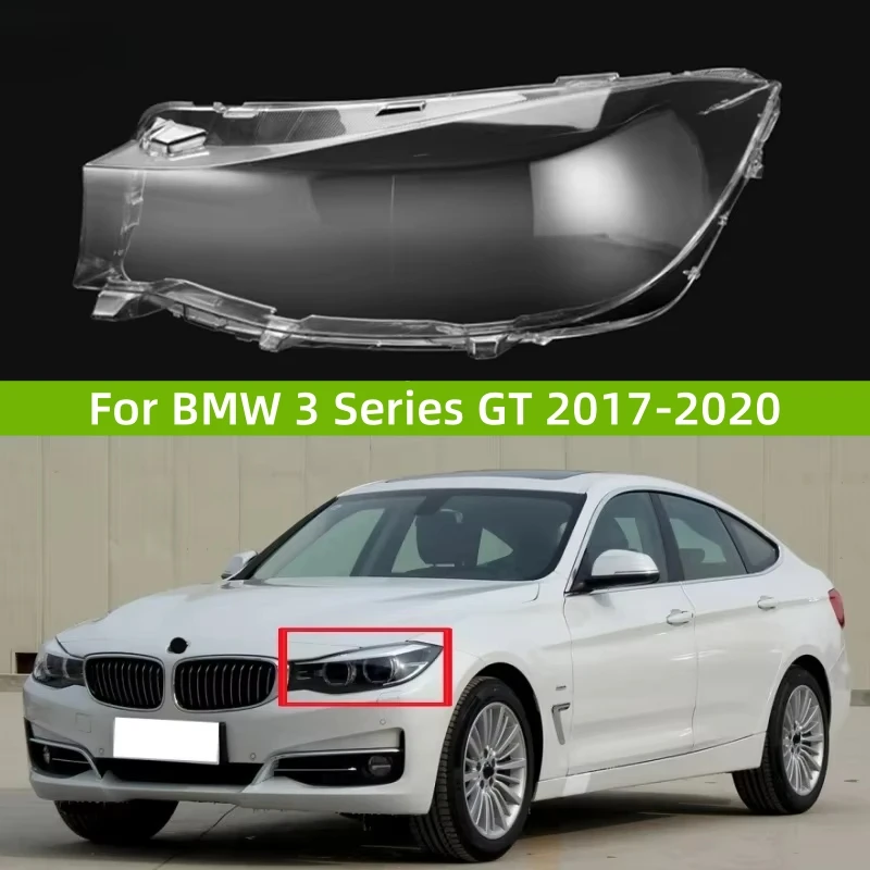 

For BMW 3 Series GT 2017 2018 2019 2020 Car Accessories Headlights Glass Lens Cover shade Front Light Shell Cover