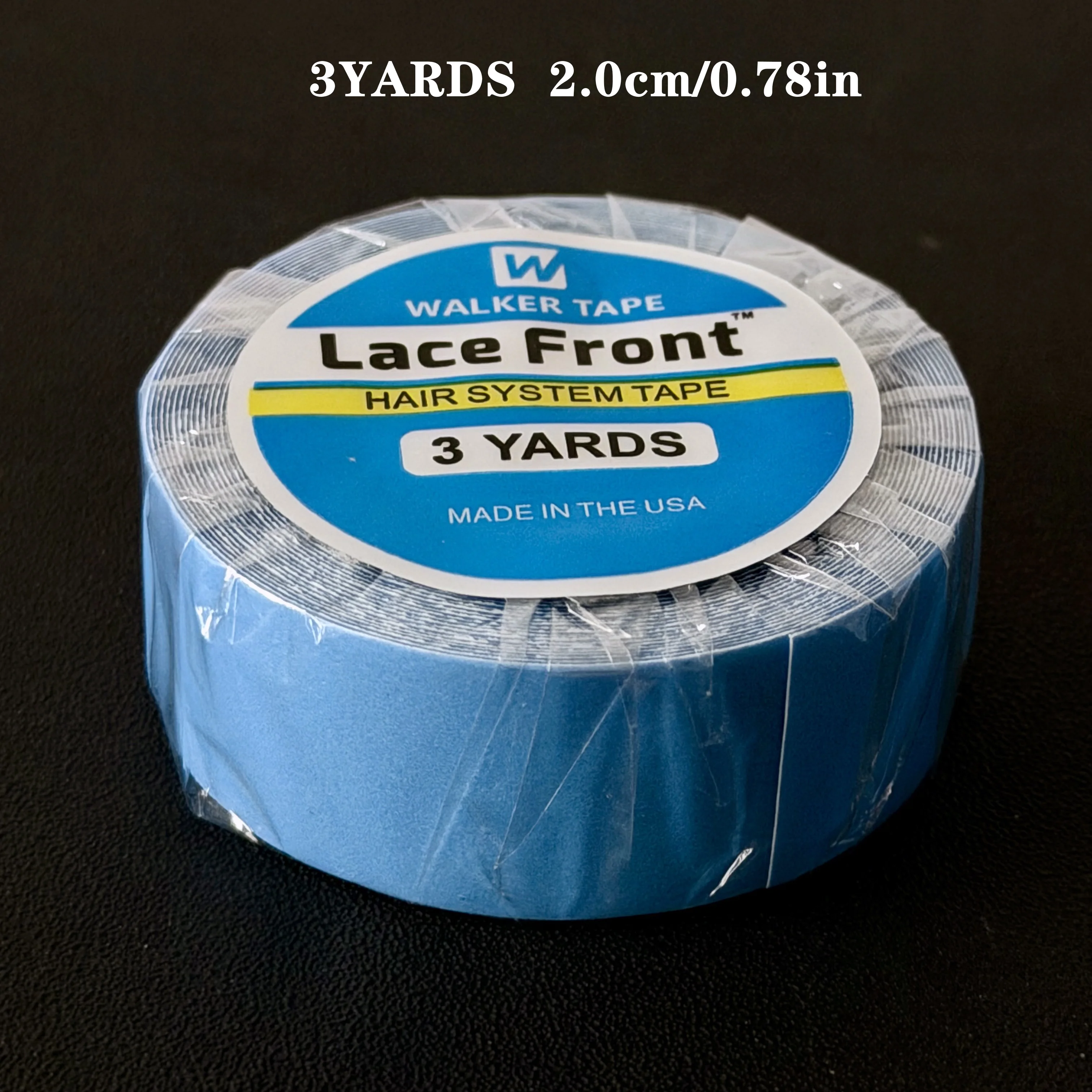 36 Yards Haarsystem-Klebeband, doppelseitiges Walker Tape, 0,8 cm, blaues Klebeband für Lace-Front-Perücken, schweißfestes Ultra-Hold-Perückenband, 2,54 cm – Detail 12