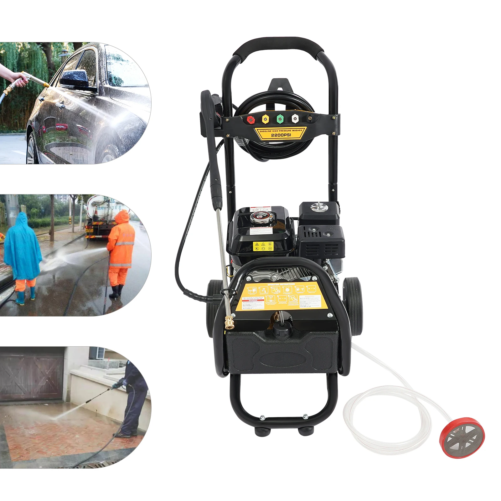 Black High Pressure Washer, High Pressure Washer With Hose